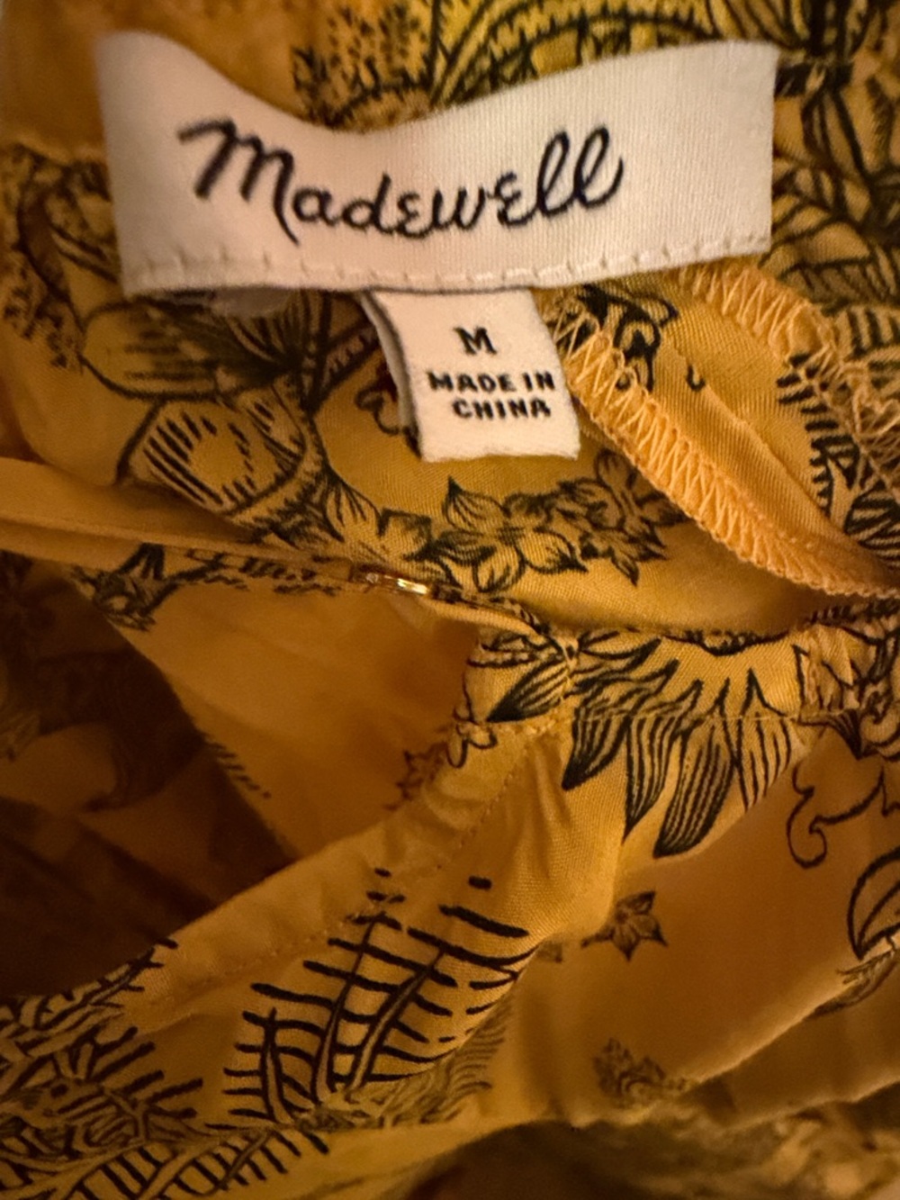 NWOT Madewell Silk U-Neck Crossback Maxi Dress in Paisley - Picture 9 of 10